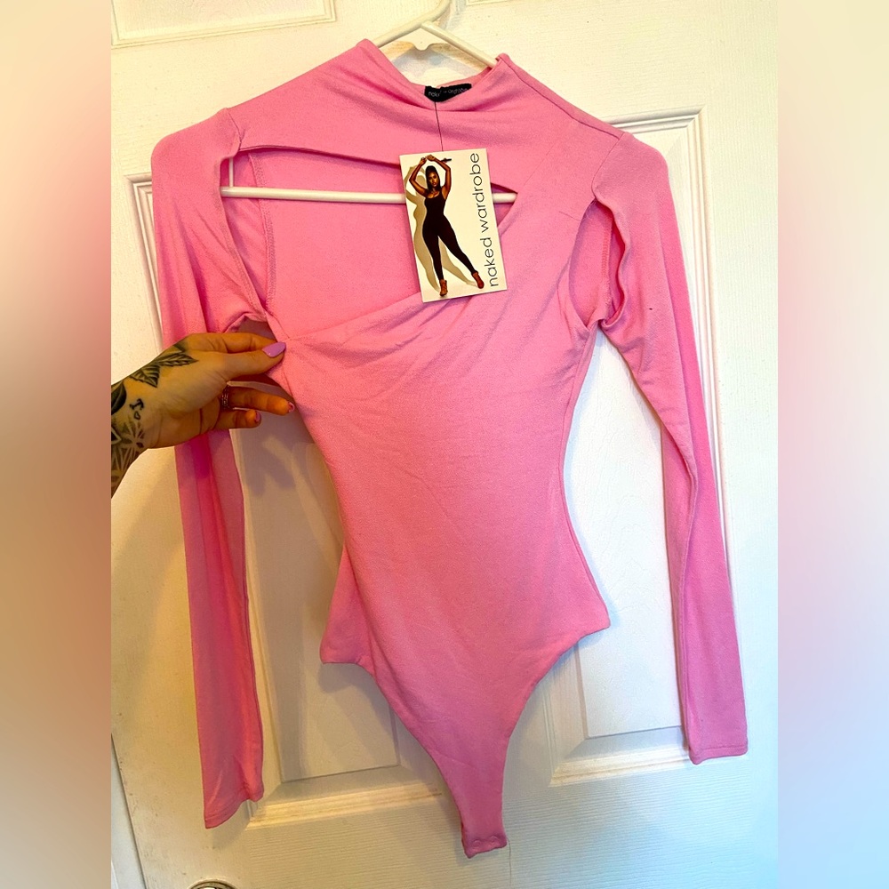 Naked Wardrobe cutout bodysuit new with tags